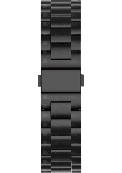 Apple Watch 10 / 11 46 mm Uyumlu Metal Kordon Paslanmaz Çelik Baklalı Model Kayış