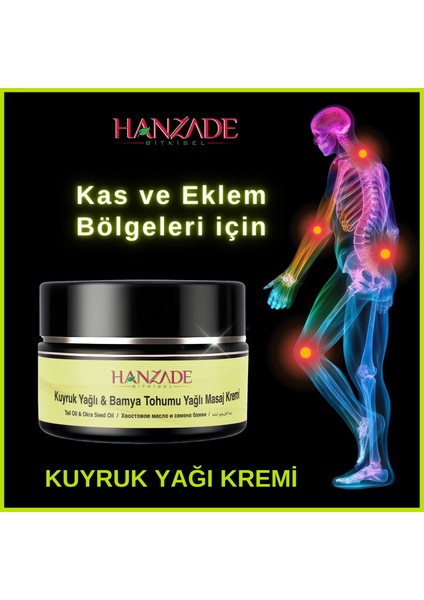 Kuyruk Yağlı & Bamya Tohumu Yağı Masaj Kremi 100 Ml X 3 Adet