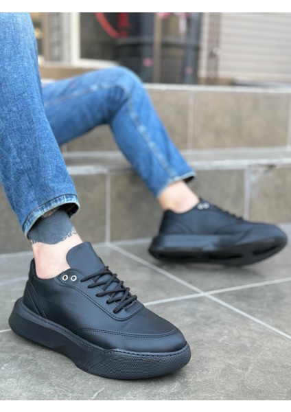 BA0354 Günlük Bağcıklı Erkek Yüksek Siyah Taban Spor Ayakkabı fiyatları