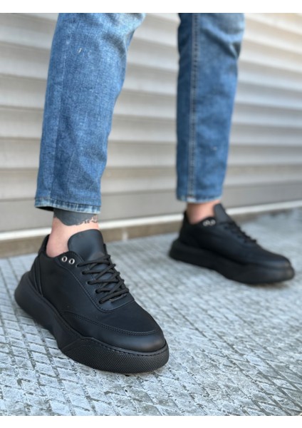 BA0354 Günlük Bağcıklı Erkek Yüksek Siyah Taban Spor Ayakkabı modelleri
