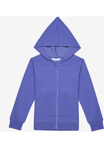 Kız Çocuk Purplish Koyu Lila Hoodie