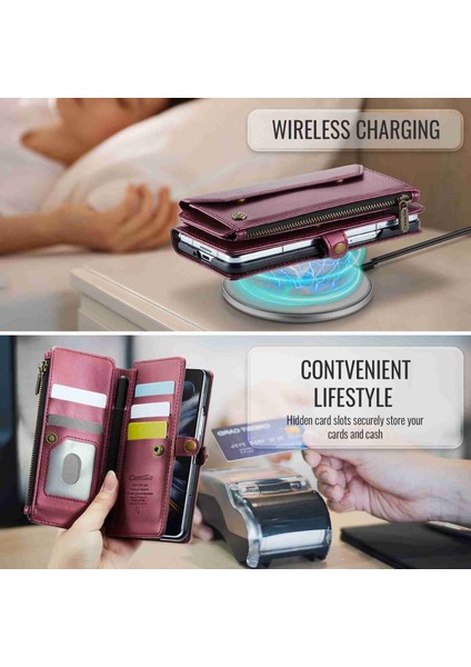 Caseme C36 Pu Telefon Kılıfı Samsung Galaxy Z Fold4 (Yurt Dışından) indirimleri