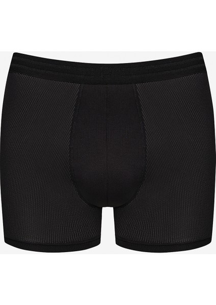 Erkek Mesh Siyah - Gri Boxer