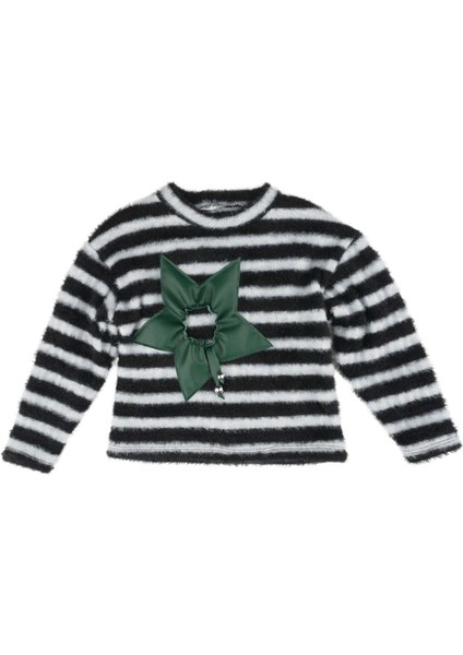 Kız Çocuk Çizgili Kazak