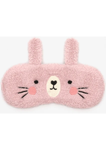 Kız Çocuk Bunny Gül Kurusu Pembe Uyku Gözlüğü