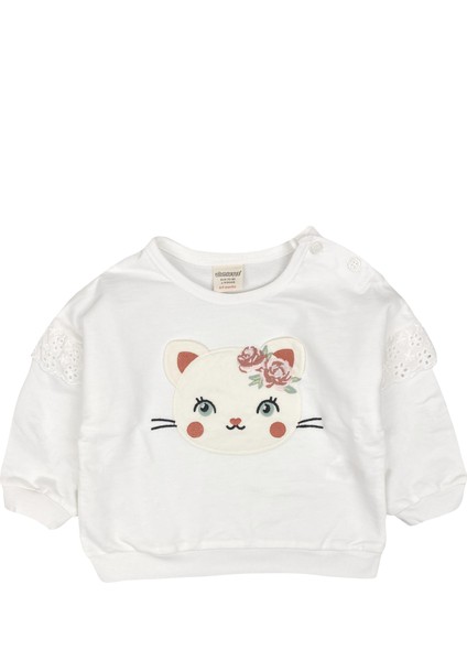 Kitti Cat Kız Bebek Sweatshirt