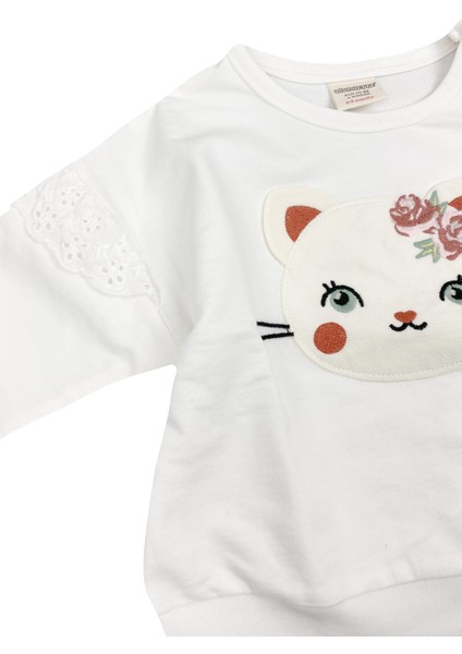 Kitti Cat Kız Bebek Sweatshirt