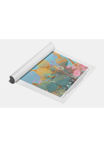 Kaktüs Doğal Renkli Baskı Tablo, Art Print Poster