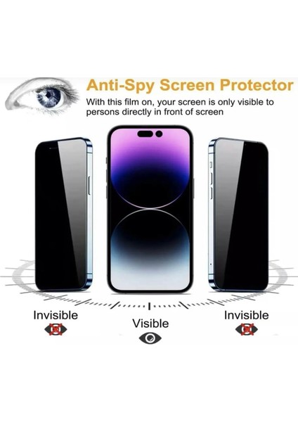 Apple iPhone 15 Uyumlu Hayalet Cam Kulaklık Filtreli Antistatik Cam