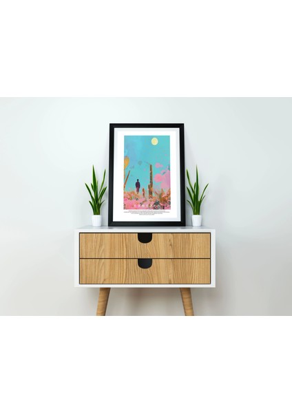 Manzara Kaktüs Doğa Baskı Tablo, Art Print Poster