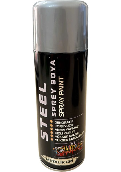 Sprey Boya 400 ml Dekoratif Boya Graffiti Duvar Boyası Mobilya Boyası Metal Boyası 1 Adet