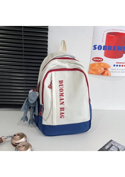 Kız Lise Öğrencileri Için Okul Çantaları, Erkekler Için Sırt Çantaları, Ortaokul Öğrencileri Için Geniş Kapasiteli, Renk Bloklu, Hafif Gündelik Sırt Çantaları (Yurt Dışından)