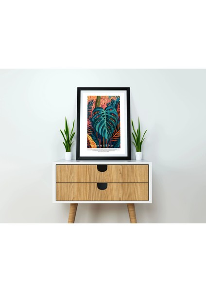 Sanatsal Yaprak Figürü Doğa Baskı Tablo, Art Print Baskı
