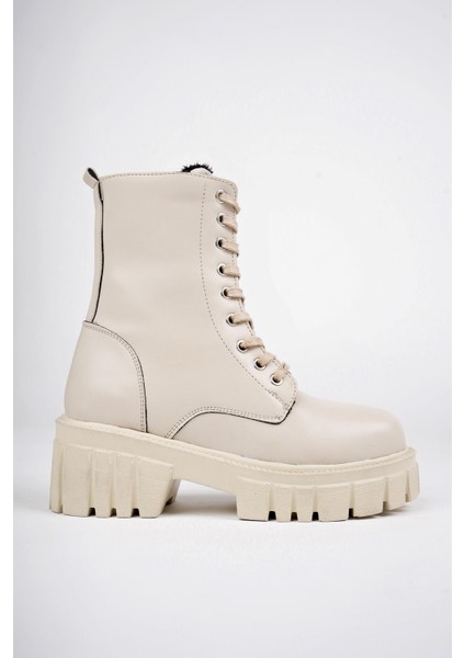 Just Kalın Taban Fermuarlı Bağcıklı Kadın Postal Bot indirimleri