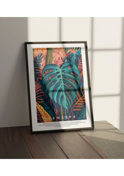 Sanatsal Yaprak Figürü Doğa Baskı Tablo, Art Print Baskı