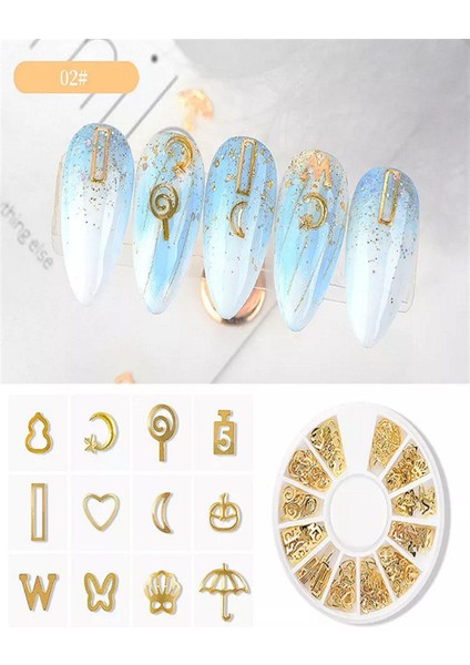 Metal Nail Art Tırnak süsü (F693-02)