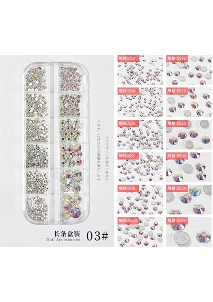 Tırnak Süsleme Nail Art Taş F727-3