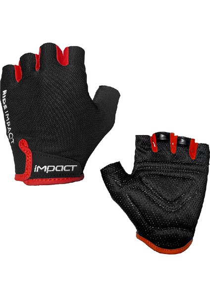 Impact Venta S Kırmızı Kısa Parmak Bisiklet Eldiveni