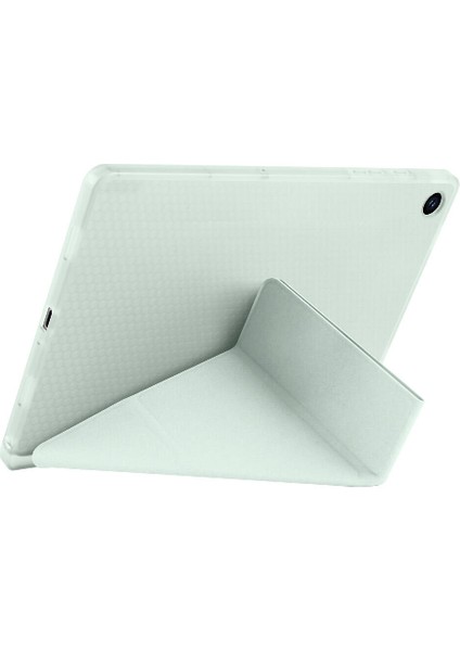 Samsung Galaxy Tab A9 2023 Yatay ve Dikey Standlı Antişok Köşe Korumalı Kalemlikli Origami Slikon Kılıf fırsatları