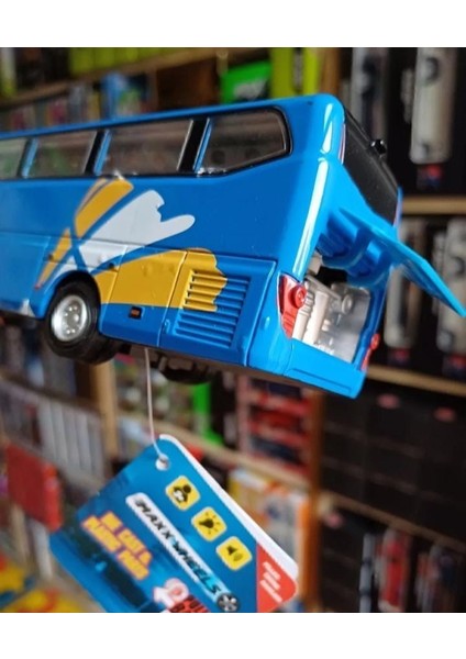 Metal Yolcu Otobüsü Dıecast Koleksiyon Bagaj Kapı Açılır Sesli Farlı Oyuncak Araba Bus