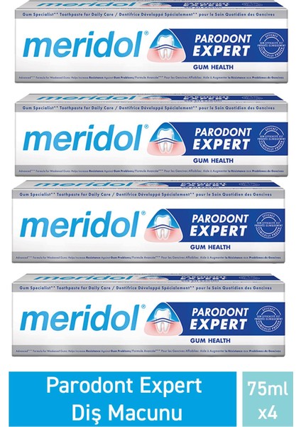 Parodont Expert Diş Macunu 75 ml 4 Adet