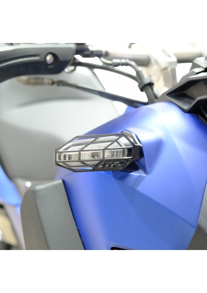 Honda ADV 350 2023-2025 Uyumlu Sinyal Koruma Siyah