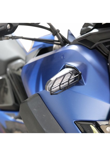 Honda ADV 350 2023-2025 Uyumlu Sinyal Koruma Siyah