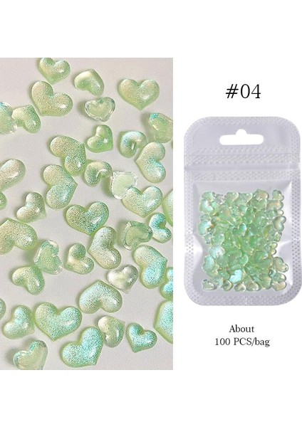 Tırnak Süsleme Nail Art Charm Kalp (56263-4)