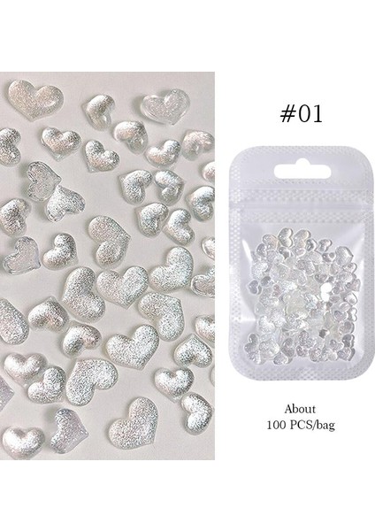 Tırnak Süsleme Nail Art Charm Kalp (56263-1)