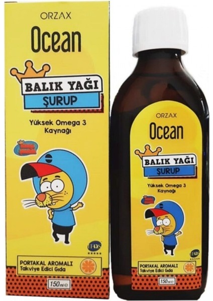 Omega 3 Balık Yağı Şurubu Portakallı 150 ml