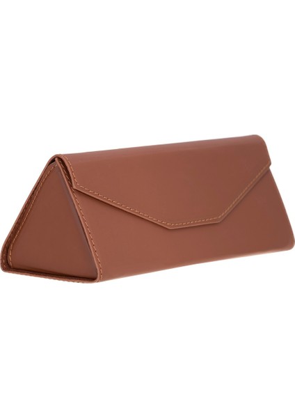 Smart Glass Deri Gözlük Kılıfı H102 Karamel