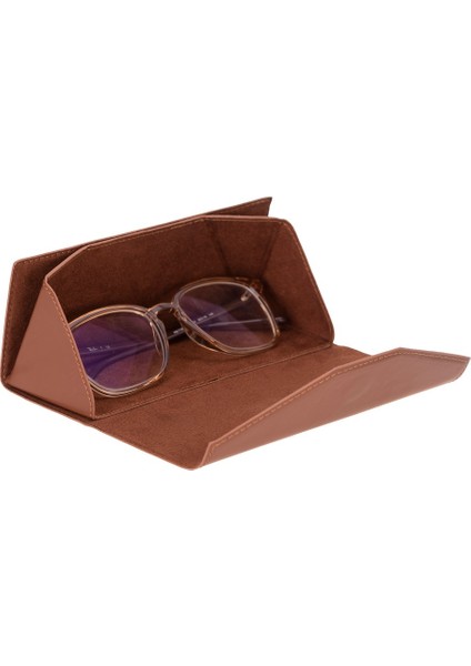 Smart Glass Deri Gözlük Kılıfı H102 Karamel fiyatları