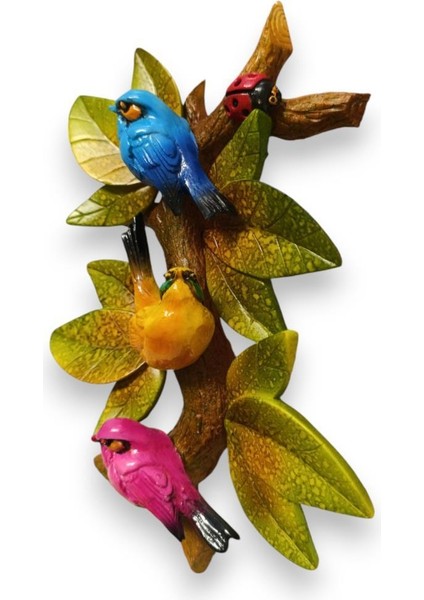 Dekoratif Canlı Renk Sevimli Kuşlar Figürlü Duvar Süsü Zarif Ev Ve Bahçe Dekorasyonu Için Şık Aksesuar modelleri