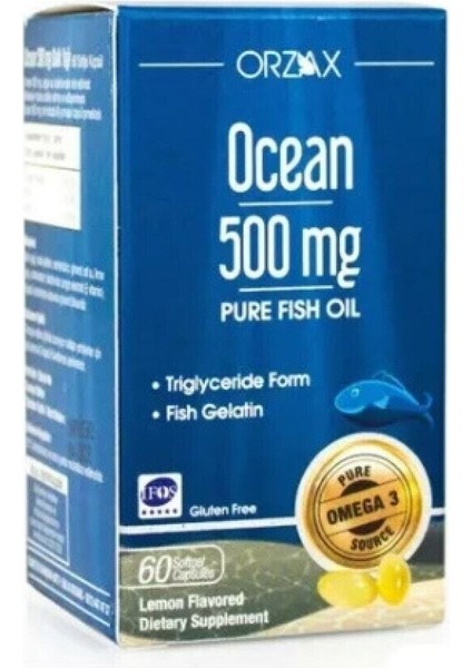 Omega 3 Balık Yağı 500 Mg 60 Kapsül