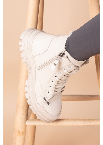 Fonsen Kadın Bej Bot fırsatları