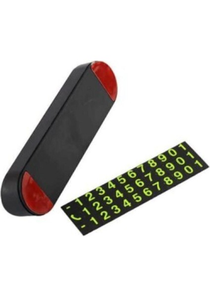 Araç Parktel Numaratör Oto Telefon Park Numaratörü Ön Cam Torpido Siyah fırsatları