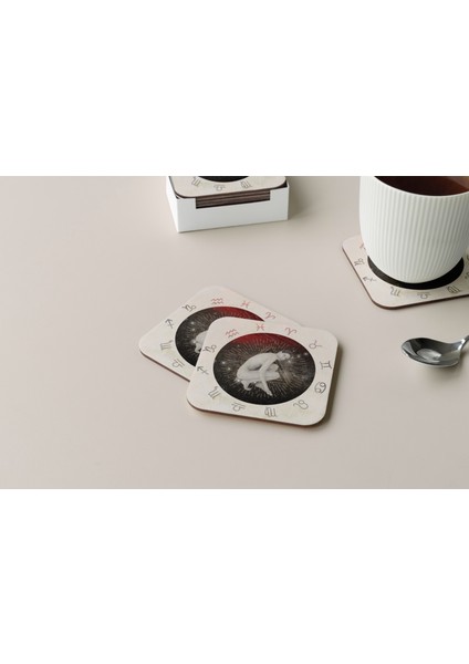 Dekoratif Bardak Altlığı Neon Desen 128