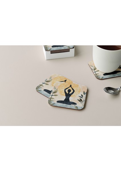 Dekoratif Bardak Altlığı Neon Desen 134