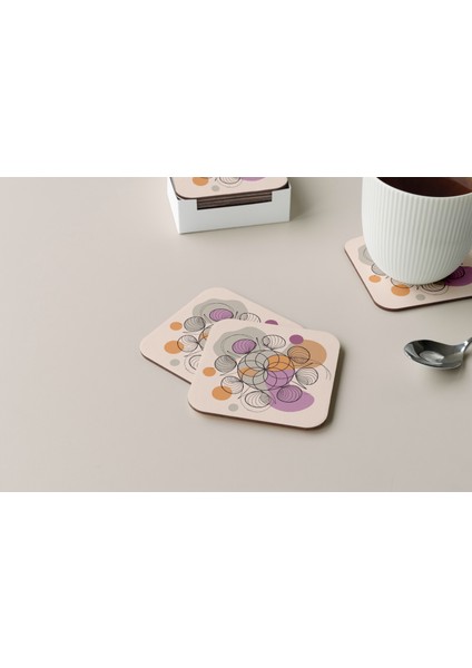 Dekoratif Bardak Altlığı Circle Design 02