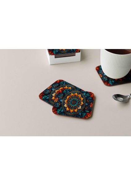 Dekoratif Bardak Altlığı Neon Desen 165