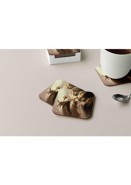 Dekoratif Bardak Altlığı Neon Desen 189