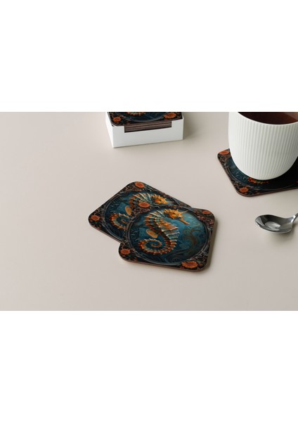 Dekoratif Bardak Altlığı Neon Desen 193