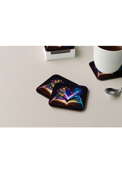 Dekoratif Bardak Altlığı Neon Desen 194