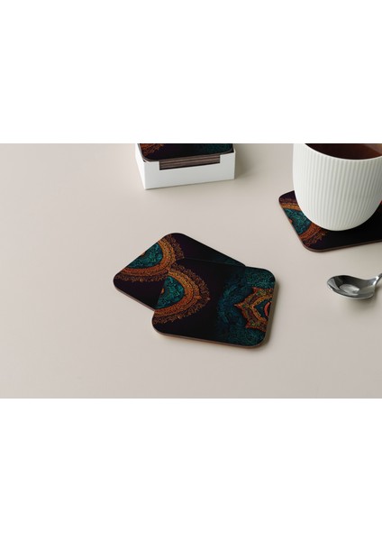 Dekoratif Bardak Altlığı Neon Desen 202