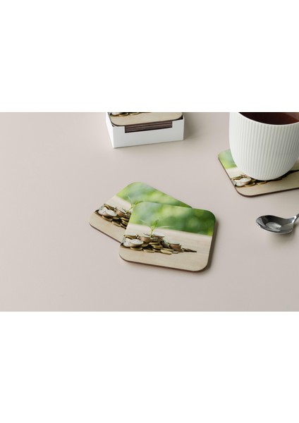 Dekoratif Bardak Altlığı Neon Desen 204