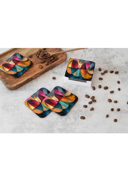 Dekoratif Bardak Altlığı Circle Design 21 fiyatları