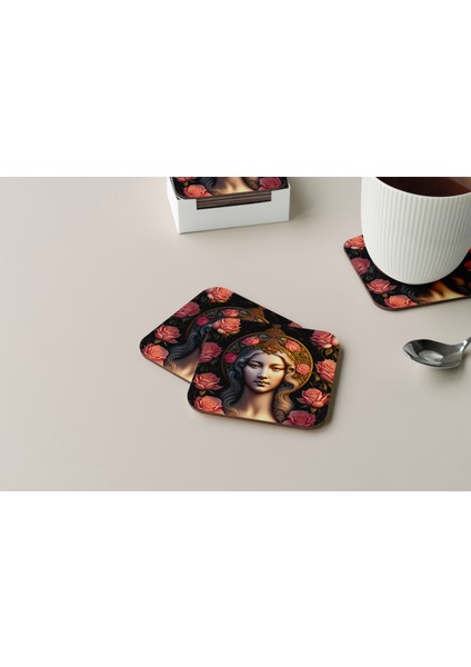 Dekoratif Bardak Altlığı Neon Desen 233