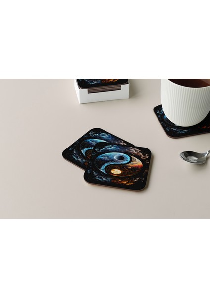 Dekoratif Bardak Altlığı Neon Desen 238