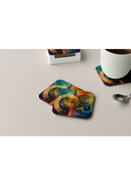 Dekoratif Bardak Altlığı Circle Design 11