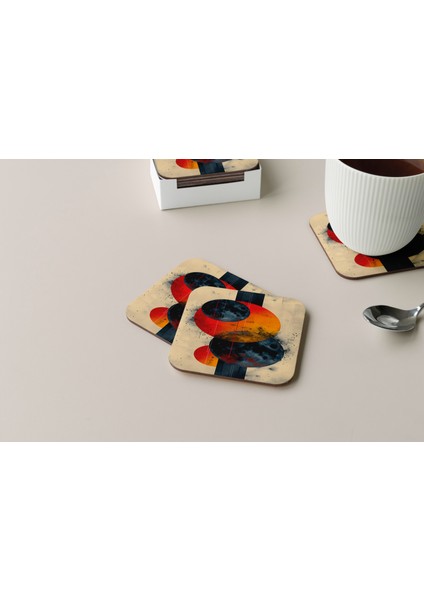 Dekoratif Bardak Altlığı Circle Design 142